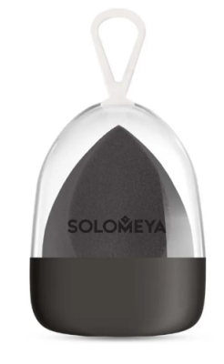 SOLOMEYA спонж д/макияжа косметический со срезом черный